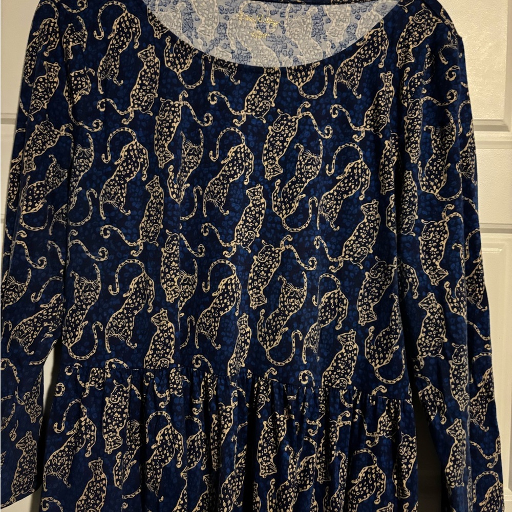 Lilly Pulitzer Geanna Swing Dress -Easy To Spot-Large - Picture 3 of 5